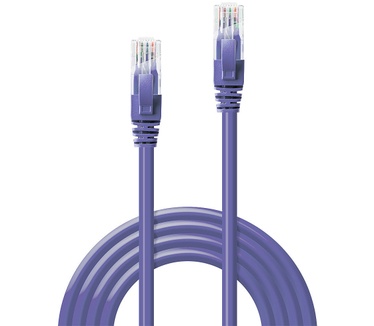 Lindy RJ-45 Cat6 U/UTP 0.5 m Paars