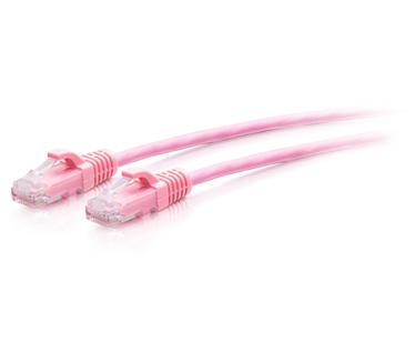 CablesToGo 0.9m Cat6a Snagless Unshielded (UTP) Slim Ethernet Patchkabel - Roze