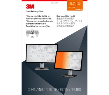 3M Gold Privacyfilter voor breedbeeldscherm voor desktop 19" (16:10)
