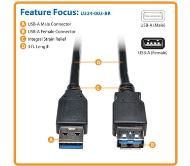 Tripp-Lite U324-003-BK