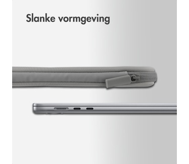 Accezz Laptop hoes 13-14 inch - Laptopsleeve - Slate Gray
