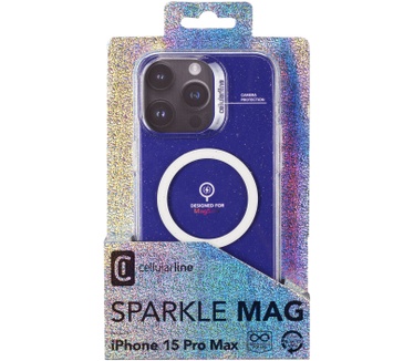Cellular Line Sparkle Mag (iPhone 15 Pro Max) Transparant