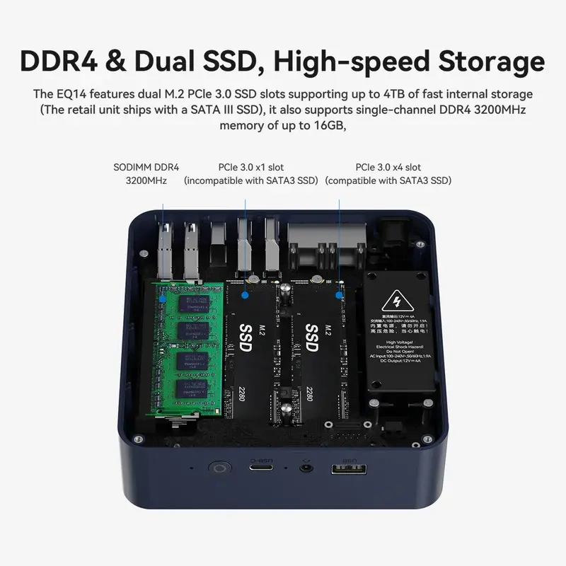 Beelink brengt EQ14-mini-pc met onaangekondigde Intel N150-soc van