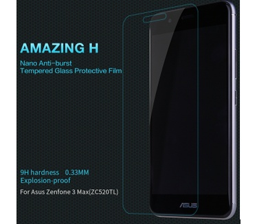 Nillkin Display Folio Tempered Glass 9H - Asus Zenfone 3 Max 5.2"
