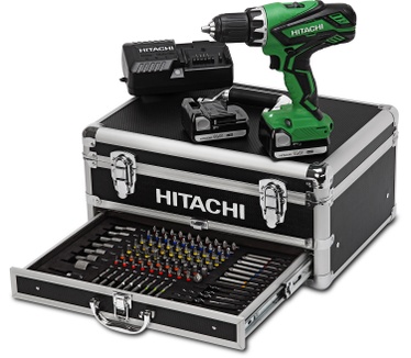 Hitachi DS14DJL + accessoires set