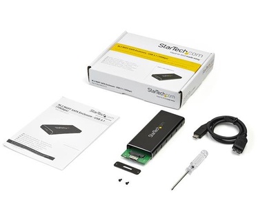 Startech.com M.2 SATA Enclosure - USB 3.1 Zwart