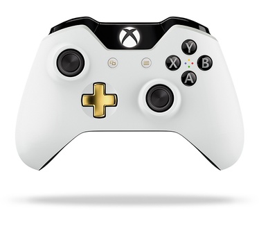 Microsoft Xbox One Special Edition Lunar Draadloze Controller Goud, Wit, Xbox One