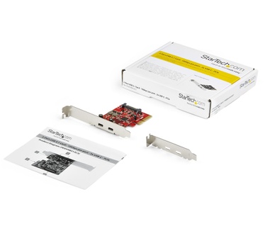 Startech.com 2-poorts PCIe USB 3.1 kaart 2x USB-C USB 3.1 Gen 2 tot 10 Gbps