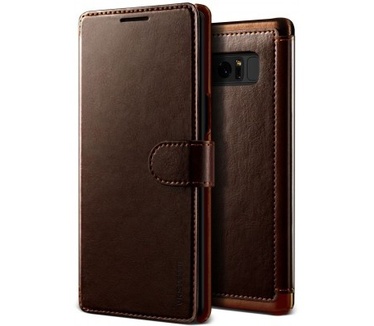 VRS Design Samsung Galaxy Note 8 Leren Wallet Hoesje Bruin