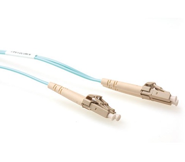Advanced Cable Technology 0,25 meter LSZH Multimode 50/125 OM3 glasvezel patchkabel duplex met LC connectoren