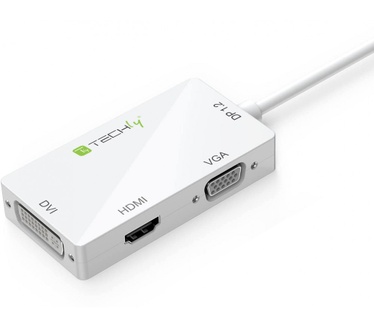 Techly Adapter 3 in 1 DisplayPort 1.2 to HDMI / DVI / VGA IADAP DP-COMBOF2 Wit