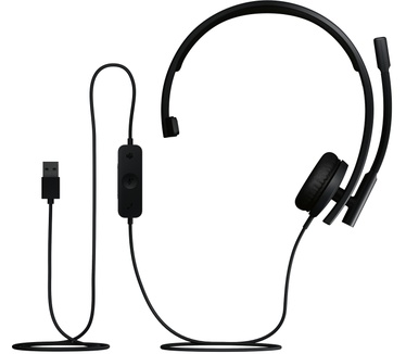 Logitech H570e Teams version (Mono, USB-A) (Zwart)