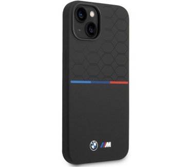 BMW M Silicone Back Case - Apple iPhone 15 (6.1") - Zwart Zwart