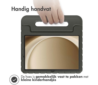 Accezz Kidsproof Backcover met handvat voor de Samsung Galaxy Tab A9 Plus - Zwart