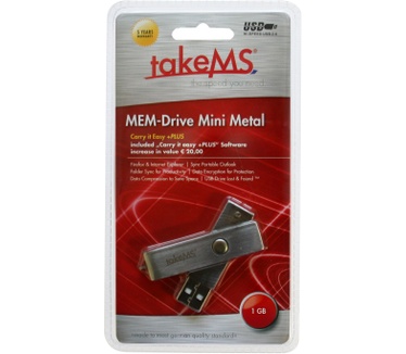 TakeMS Mini Metal  1GB Zilver