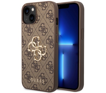 Guess 4G Metal Logo Back Case - Apple iPhone 14 (6.1") - Bruin Bruin