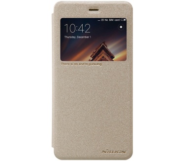 Nillkin Sparkle S-View Book Case voor Xiaomi Redmi 4A - Goud Goud