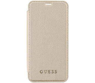 Guess IriDescent Book Case voor Apple iPhone X (5,8") - Goud Goud