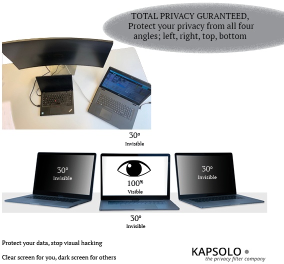 KAPSOLO 4Way Adhesive Privacy Screen / Privacy Filter for Lenovo