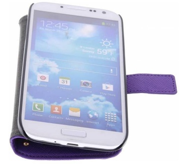 Guess Folio Studded Book Case for Samsung Galaxy S4 - Purple  Paars