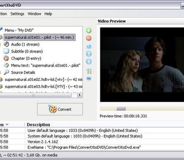 ConvertXtoDVD 2.1.4.162 screenshot