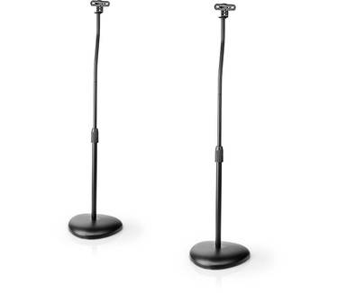 Nedis Speakerbeugel | Universeel | Standaard | 4.5 kg | Hoogte Verstelbaar | ABS / Staal | Zwart