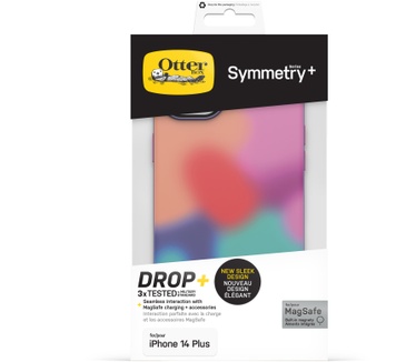 Otterbox OtterBox Symmetry+ hoesje voor iPhone 14 Plus met MagSafe, schokbestendig, valbestendig, dun beschermend hoesje, 3x getest volgens militaire standaard, Antimicrobieel, Euphoria