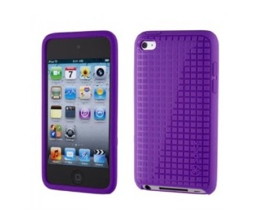 Speck iPod Touch V4 Pixel Skin HD (Purple)