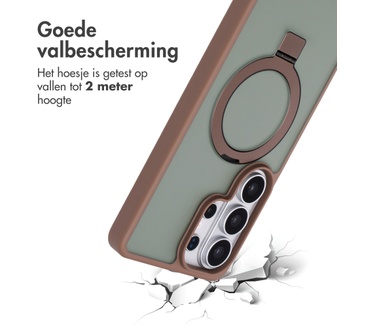 Accezz Ring Stand Backcover met MagSafe Samsung Galaxy S26 Ultra - Bruin