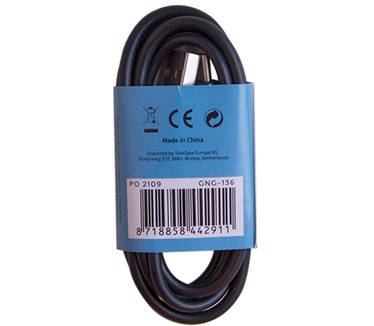 Grab 'n Go USB-C naar USB-A kabel 1m - Zwart