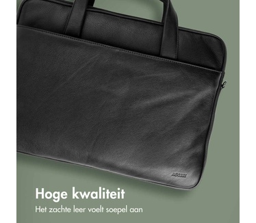 Accezz Leather Laptop schoudertas