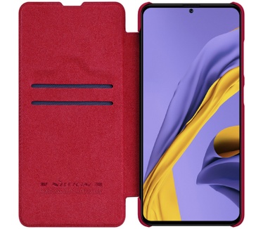 Nillkin Qin PU Leather Book Case - Samsung Galaxy A51 - Rood  Rood