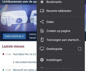 Google Chrome websites volgen, juni 2021