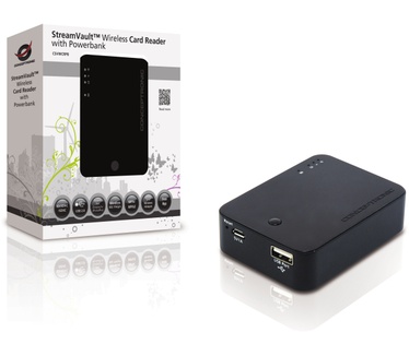 Conceptronic Draadloze kaartlezer met Powerbank