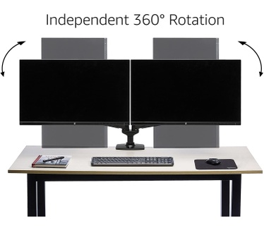 Silverstone Dubbele monitorarm